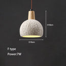 Axyaa Japanese Design Yellow Travertine Pendant Lights for Wabi-Sabi Style Bedroom