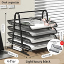 Axyaa 3-Tier Desktop File Manager and Stacking File Rack for Office Storage