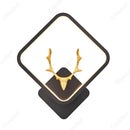Axyaa LED Deer Head Wall Lamp for Bedroom Living Room Lighting