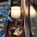 Axyaa Gold Chrome Glass Table Lamp | Luxury Decor for Living Room, Villa, Cafe