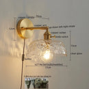 Axyaa Green Glass LED Wall Lamps | Modern Applique Murale for Home Decor