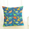 Axyaa Dinosaur Print Cotton Linen Pillowcase for Home Decor