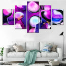 Abstract Purple Fluid Art Poster Painting Set for Home Decor by Axyaa
