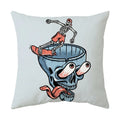 Axyaa Halloween Dark Pumpkin Print Pillowcase Home Cushion Cover - 2023 Collection