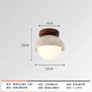 Axyaa Travertine Stone LED Ceiling Light for Hallway, Aisle, and Corridor