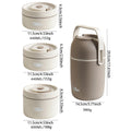 Axyaa Double-layer Insulated Stainless Steel Lunch Box with Storage Bag