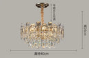 Axyaa Crystal Pendant Light: Modern Luxury Chandelier for Living Room, Bedroom, Dining Room