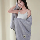 Axyaa Coral Fleece Bath Towel - Large Size, Unisex, Korean Style
