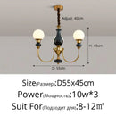 Golden Axyaa 6-Head Indoor Chandelier Pendant Light for Bedroom, Living Room, Restaurant