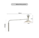 Axyaa Rotating Horn Wall Lamp for Living Room, Bedroom, and Bedside Lighting