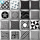 Axyaa Geometric Star Square Pillow Cover - Modern Home Decor Art Print