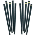 Axyaa Green Alloy Chopsticks 10 Pairs for Sushi Noodles & Chinese Korean Cuisine