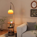 Axyaa Retro Bedroom Floor Lamp with Coffee Table - Creative Bedside Light for Ambient Lighting
