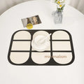 Axyaa Nordic Leather Dinner Mats Heat Insulation Home Decoration Table Placemat