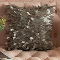 Axyaa Soft Leaf Satin Sofa Cushion Cover for Wedding Party Decoration