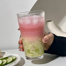 Axyaa 450ml Glass Tumbler with Straw and Lid - Transparent Bubble Tea Cup