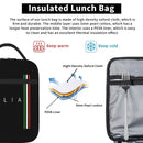 Axyaa Italy Lunch Bag: Insulated Oxford Thermal Lunch Box for School Work Picnic