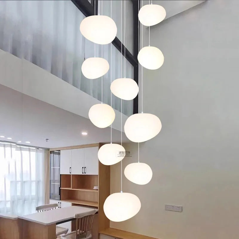 Axyaa Nordic Pendant Chandelier: Stylish Ceiling Light for Dining Room and Living Room