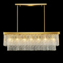 Axyaa Gold Metal Round Led Pendant Lights Luxury Glass Lighting Fixtures