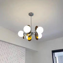 Axyaa Retro Chandelier: Bauhaus Interior Lighting for Living Room, Dining Room, Study