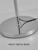 Axyaa Glass Ball LED Floor Lamp for Living Room, Bedroom, Study - Modern Home Decor Lighting