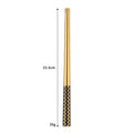 Axyaa Stainless Steel & Wooden Chopsticks Set for Dining