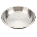 Axya Stainless Steel Round Dinner Plates Serving Tray Fruit Dessert Bowl