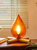 Axyaa Flame Lamp: Retro Bedroom Desk Lamp for Artistic Creative Bedside Lighting