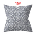 Axyaa 18" Sliver Grey Geometry Striped Pillowcase Home Decor Pillow Cover