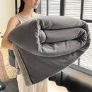 Axyaa Double Layer Milk Velvet Blanket: Warm Plush Throw for Sofa, Bed, & Nap