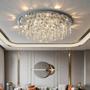 Axyaa Crystal LED Ceiling Lamp for Luxury Living Room and Bedroom Lighting