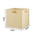 Large Woven Storage Basket Organizer by Axyaa - Home Closet Clothes Box