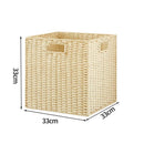 Large Woven Storage Basket Organizer by Axyaa - Home Closet Clothes Box