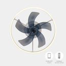 Axyaa Remote Control Bedroom Pendant Fan Light - 6 Speed LED Ceiling Fan