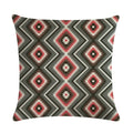 Axyaa Geometric Linen Cushion Cover: 45x45cm Pillowcase for Home Decor