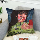 Axyaa Anime Art Pillowcase Cushion Cover 45*45 for Sofa Decor