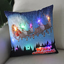 Axyaa LED Christmas Light Pillowcase 45cm - Super Soft Polyester Home Decor