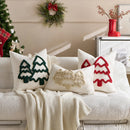 Embroidered Christmas Tree Cushions Cover - Axyaa Branded Festive Pillowcase