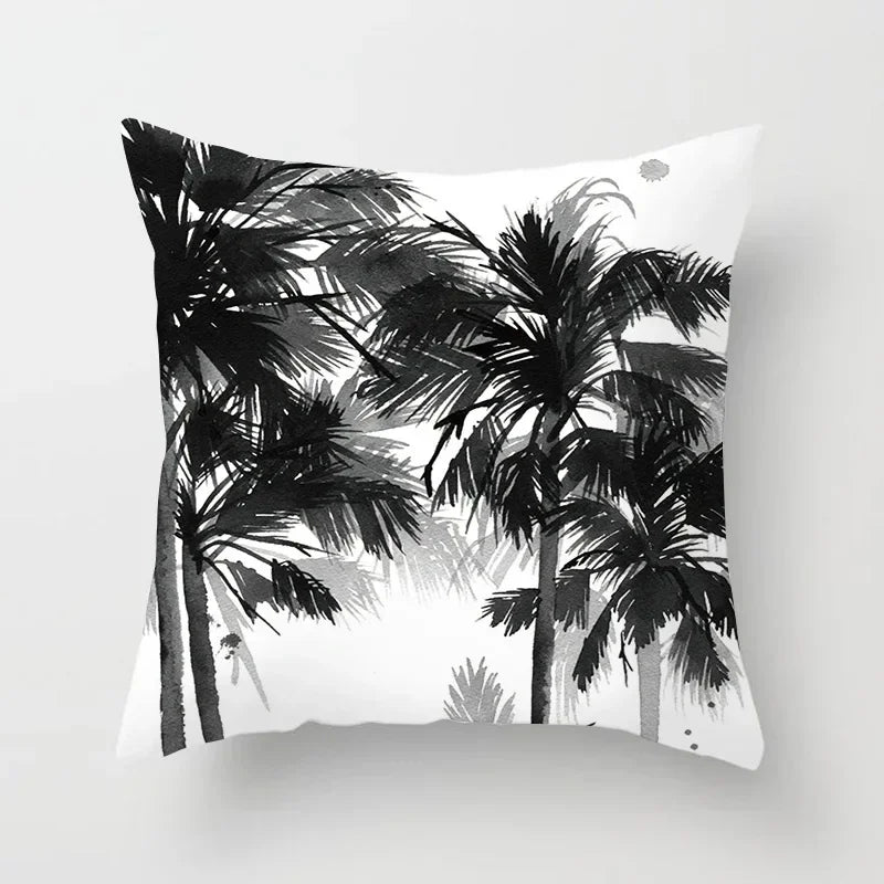 Axyaa Black and White Nordic Style Car Pillowcase Sofa Pillow Cover