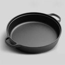 Axya Cast Iron Wok Pan Non-Stick Cookware Thickened Manual Pot