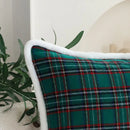 Axyaa Christmas Pillowcase Set in Red and Green for Home Decor