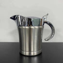 Axyaa Dual-Insulated Stainless Steel Gravy Boat with Hinged Lid - Ideal for Sauces & Creams