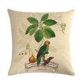 Axyaa Parrot Leaf Fruit Linen Pillow Cover 45*45cm