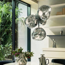 Axyaa Stainless Steel Ceiling Chandelier: Nordic LED Pendant Lamp for Dining & Living Room