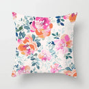 Axyaa Flower Pattern Decorative Art Pillowcase 45*45 Throw Pillows Home Decor