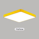 Axyaa Nordic Macaron LED Square Ceiling Light: Modern Iron Home Lamp for Living Room, Bedroom, Study