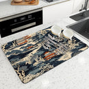 Axyaa Architectural Landscape Non-Slip Drying Mat