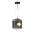 Axyaa Glass Ball Pendant Lamp: Retro Style for Restaurant, Coffee Bar, Shop.