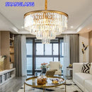 Axyaa Crystal Gold Black LED Chandelier