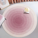 Axyaa Cream Gradient Round Rug Modern Minimalist Living Room Bedroom Decor